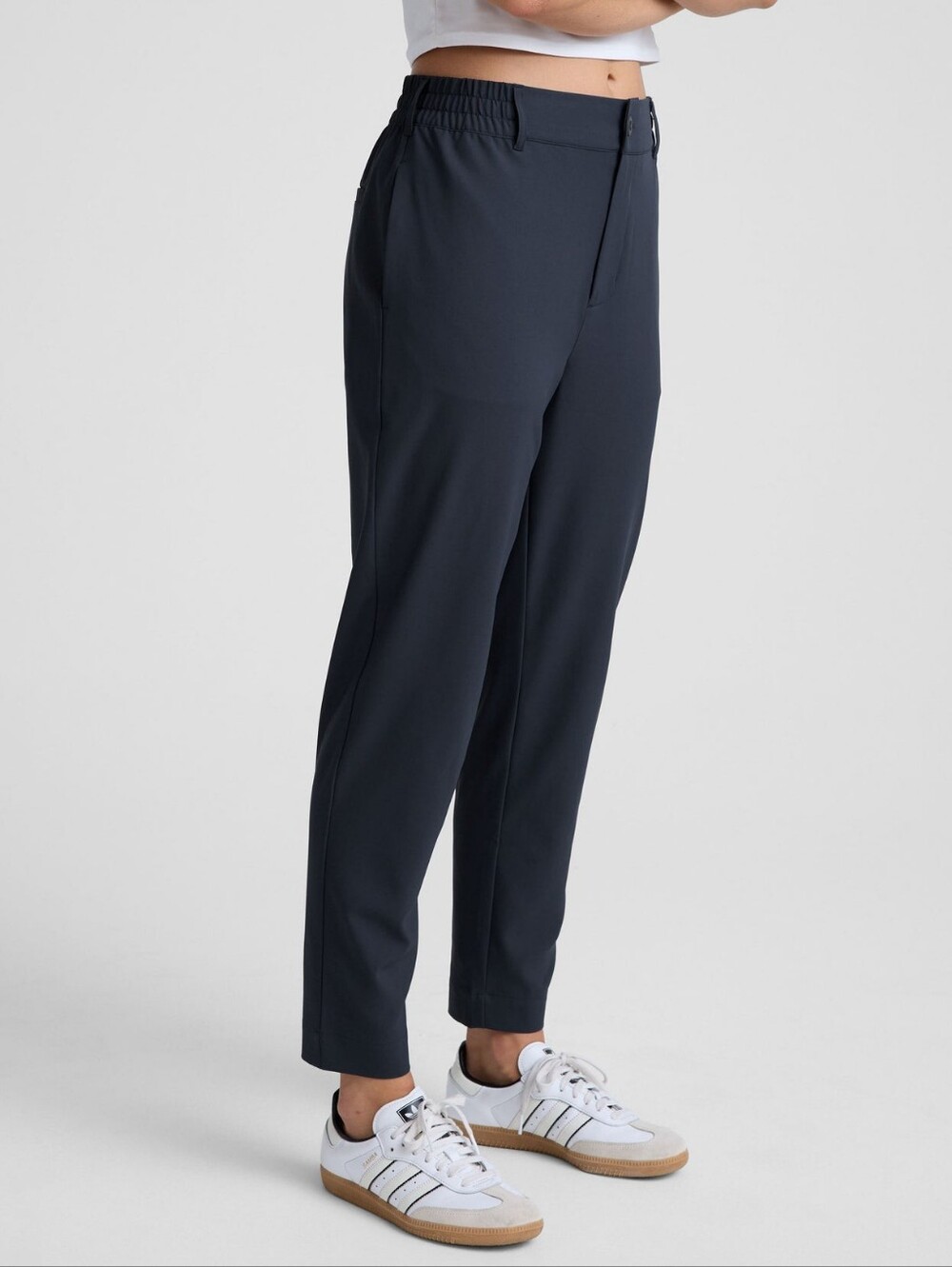 Beyond Yoga Navy Pants NWT, Status Cut, Large - Picture 8 of 11